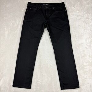 Mott & Bow Slim Fit Jeans Mens 35x30 Black Tapered Leg Stretch Preppy Everyday